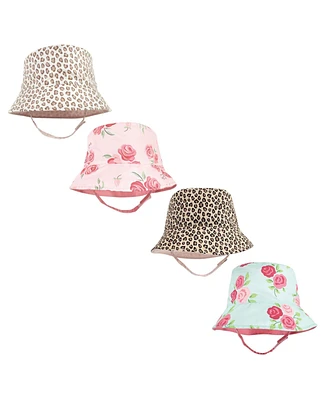 Hudson Baby Girls 4Pc Sun Protection Hat