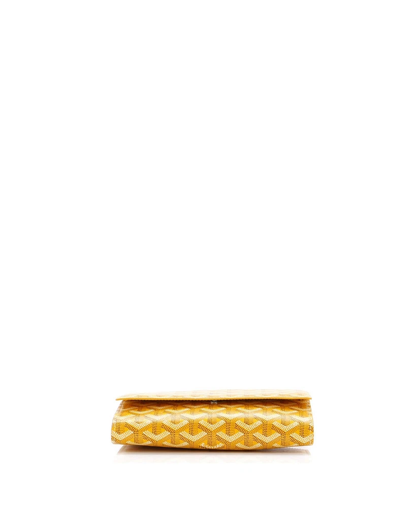 Pre-Owned Goyard Varenne Continental Wallet with Strap Coated Canvas
