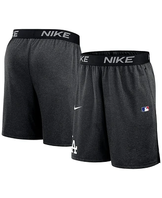 Nike Men's Black Los Angeles Dodgers Authentic Collection Performance Knit Shorts