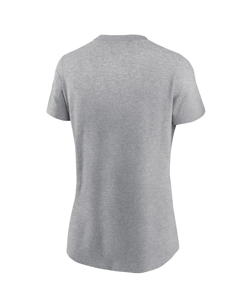 Nike Women's Heather Gray Ohio State Buckeyes The T-Shirt