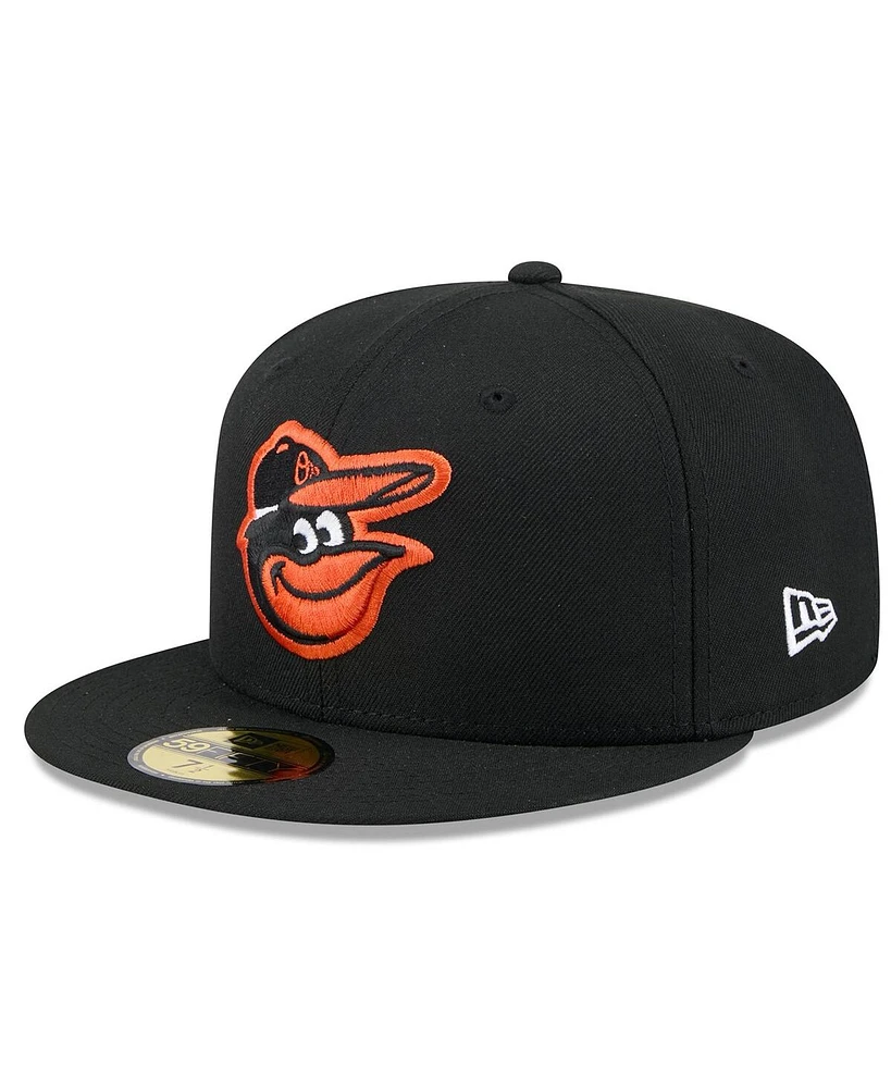 New Era Men's Black Baltimore Orioles 2025 Jackie Robinson Day 59FIFTY Fitted Hat