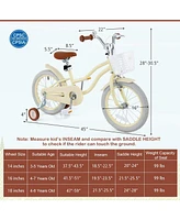 16-Inch Kids Bike with Adjustable Seat and Training Wheels, Fits Ages 3-8