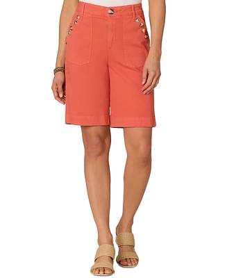Democracy Petite "Ab"solution Skyrise Bermuda Shorts
