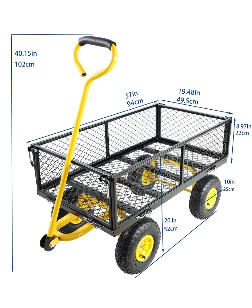 Cart Garden cart trucks make it easier to transport firewood