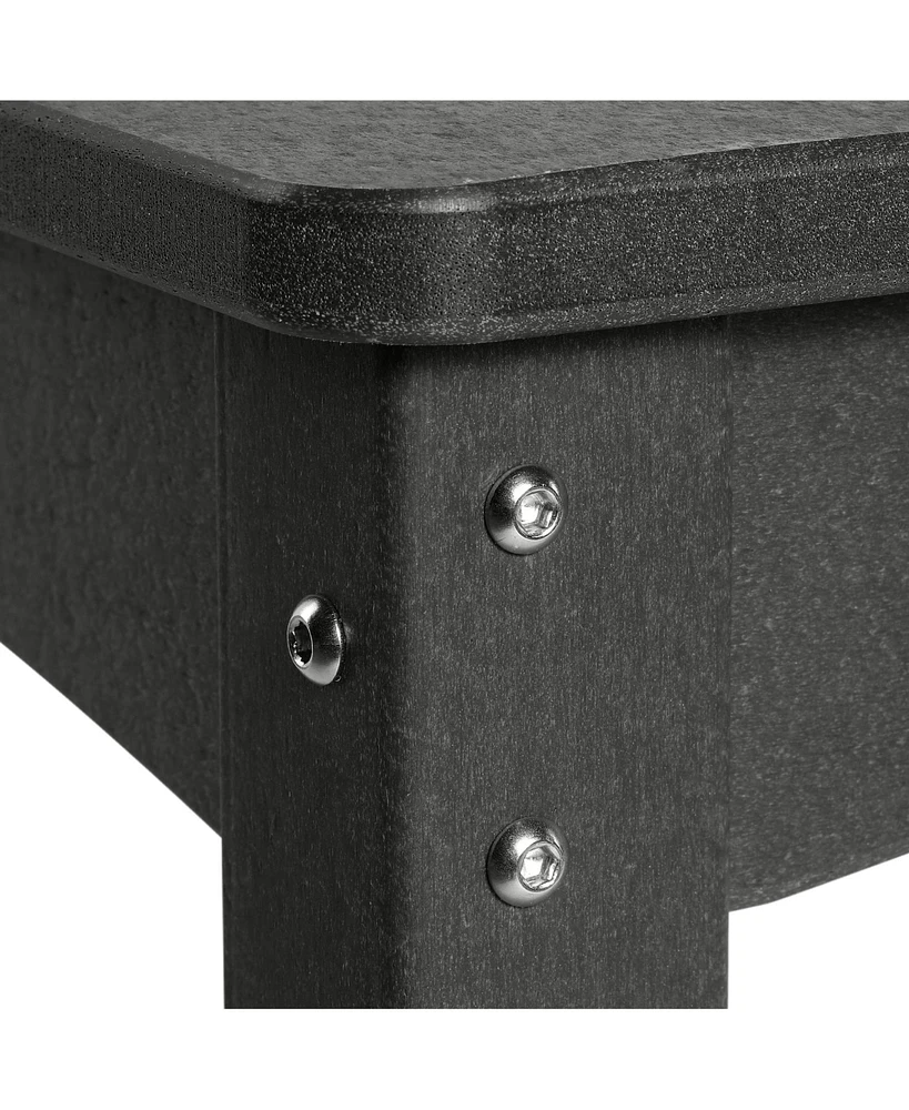 Kids 24" Wide Hdpe Plastic Childrens Square Dinner Table