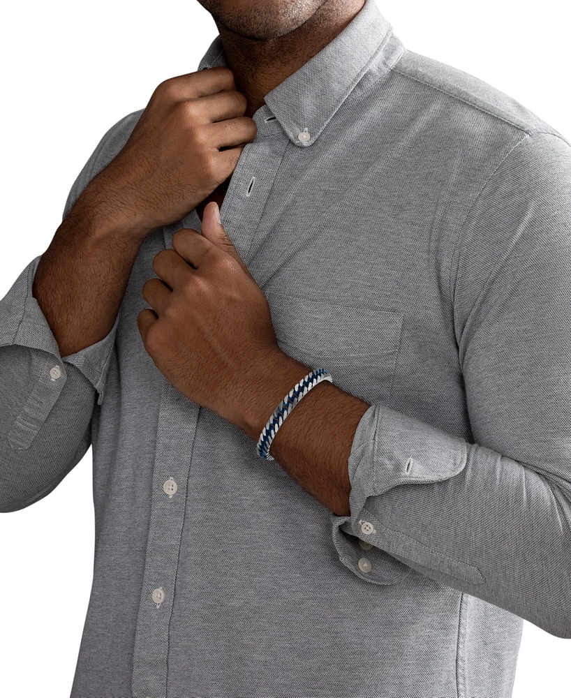 Esquire Men's Jewelry Two-Toned Curb Link Chain Bracelet, Exclusively for Macy's