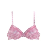 Lascana Women's Gingham Underwire Bikini Swimsuit Top Bra Sizing