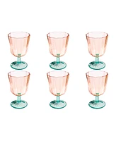 Abode Homewares Vines Etch Jumbo Glasses, Set of 6