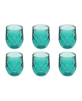 Abode Homewares Panel Jumbo Glasses, Set of 6