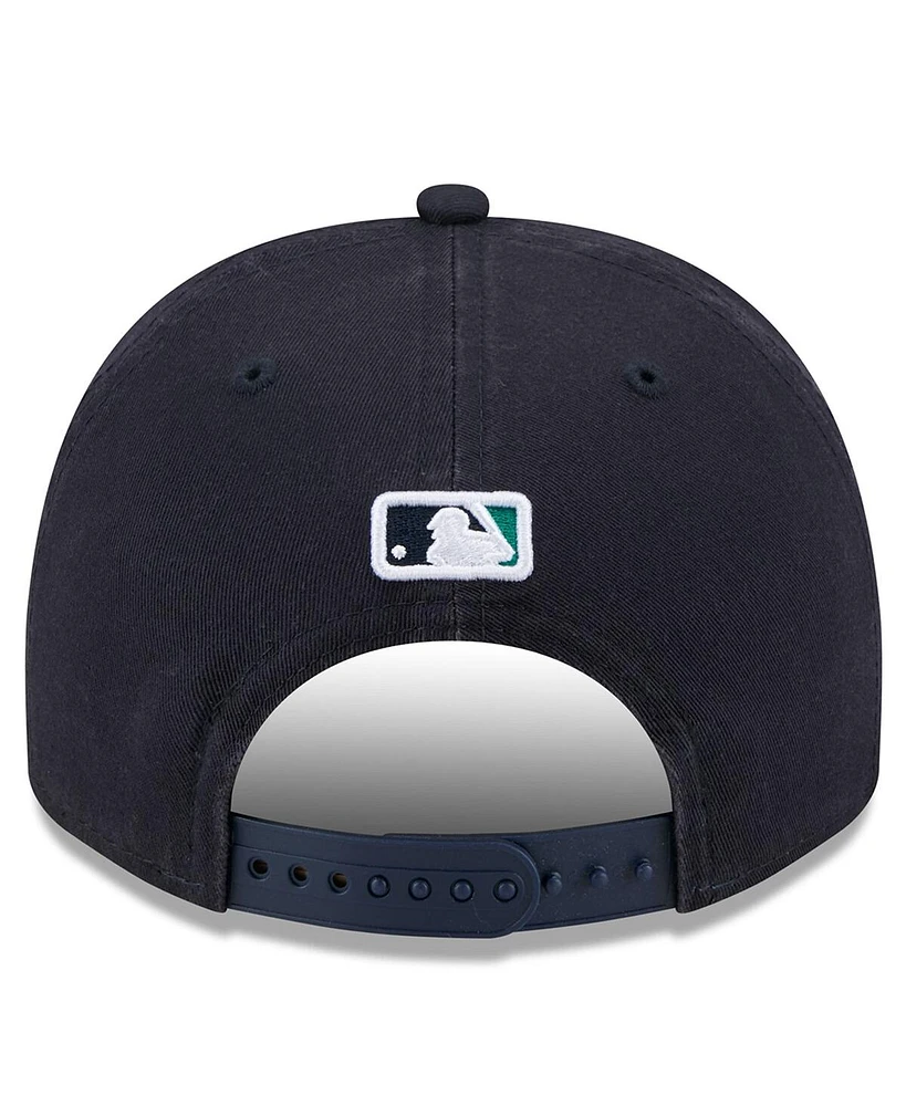 New Era Men's Navy Seattle Mariners 2025 Jackie Robinson Day Golfer Adjustable Hat