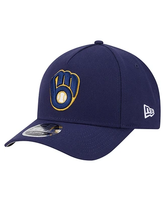 New Era Men's Navy Milwaukee Brewers 9FORTY M-Crown Adjustable Hat