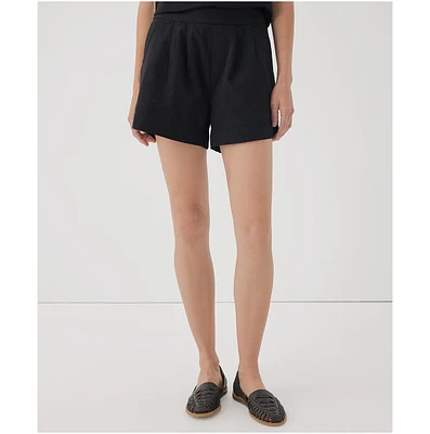 Pact Canopy Linen Blend High-Waisted Short