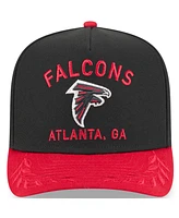 New Era Men's Black/Red Atlanta Falcons 2025 Nfl Draft A-Frame 9FIFTY Snapback Hat