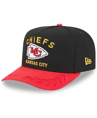 New Era Men's /Red Kansas City Chiefs 2025 Nfl Draft A-Frame 9FIFTY Snapback Hat