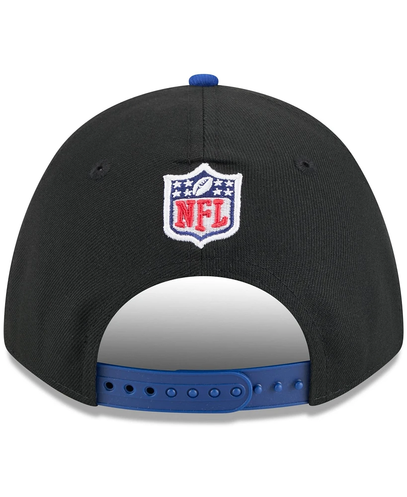New Era Men's Black/Royal New York Giants 2025 Nfl Draft 9FORTY A-Frame M-Crown Adjustable Hat