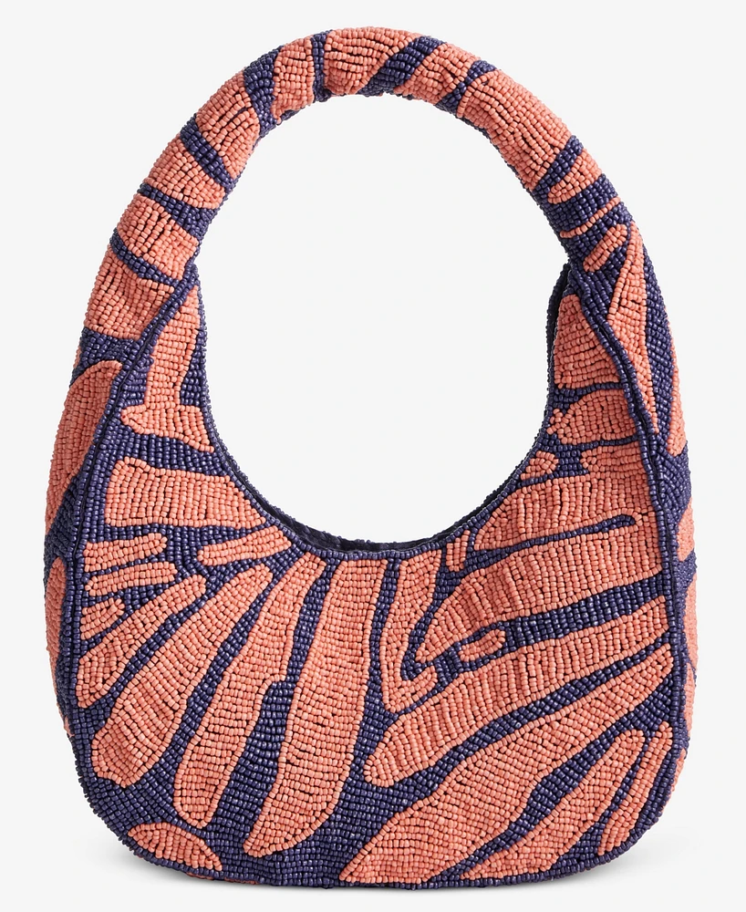 On 34th Hand Beaded Hobo Bag