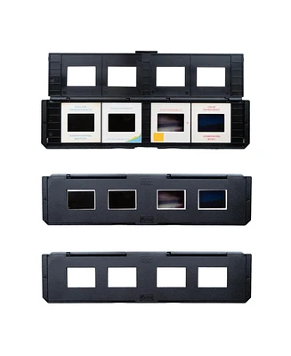 Magnasonic Long Tray Slide Film Holder for 35mm Compatible Film Scanners, Holds 4 Slides to Speed up Processing Time, Easy To Use, Gently Flattens and