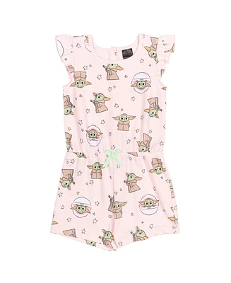 Star Wars Girls The Mandalorian Yoda Sleeveless Romper