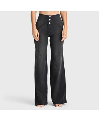 Freddy Women's Palazzo High Waist Wide Leg Jeans