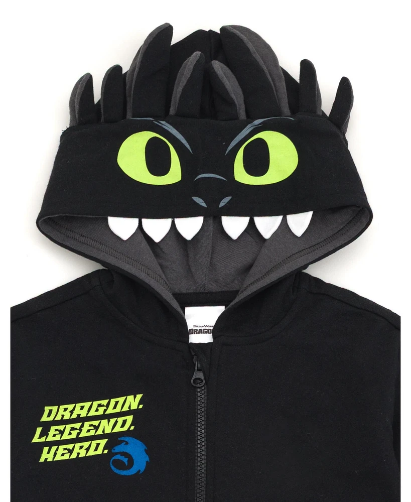 How to Train Your Dragon Toddler Boys Toothless Fleece Cosplay Hoodie