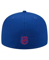 New Era Men's Blue New York Rangers State Stitch 59FIFTY Fitted Hat