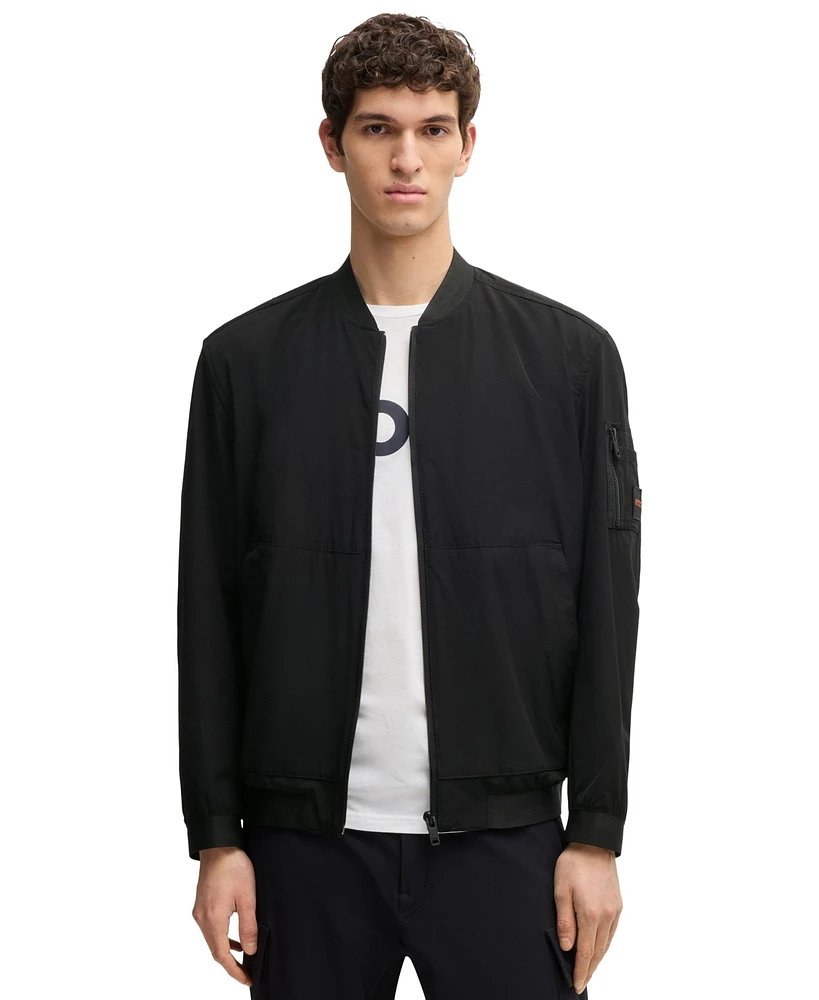 Boss by Hugo Boss Men's Four-Way Stretch Softshell Bomber Jacket