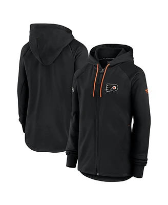 Fanatics Women's Black Philadelphia Flyers Authentic Pro Rink Fleece Full-Zip Jacket