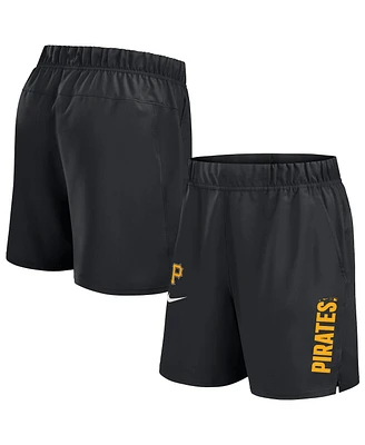 Nike Men's Black Pittsburgh Pirates Woven Victory Performance Shorts