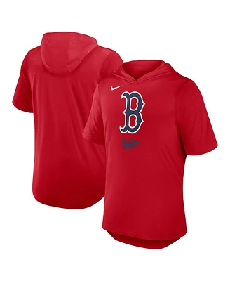 Nike Men's Red Boston Red Sox Tri-Blend Performance Hoodie T-Shirt