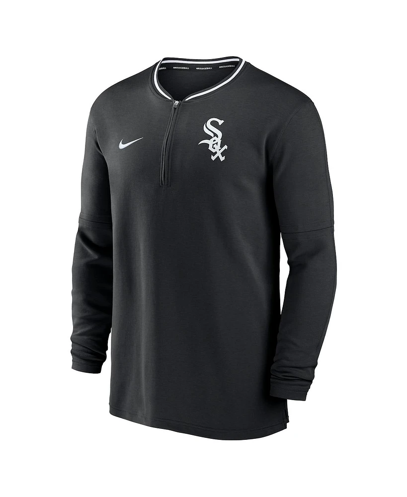 Nike Men's Black Chicago White Sox Authentic Collection Performance Half-Zip Top