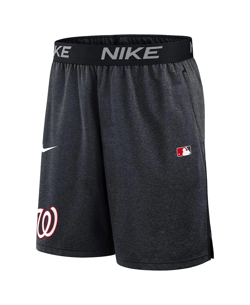 Nike Men's Navy Washington Nationals Authentic Collection Performance Knit Shorts