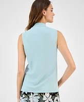 Kasper Women's Tie-Neck Sleeveless Top