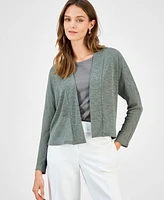 Kasper Women's Long Sleeve Sheer Cardigan