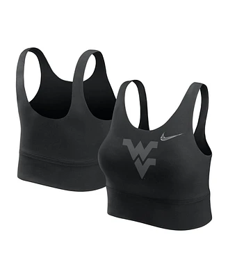 Nike Women's Black West Virginia Mountaineers Performance Longline Sports Bra