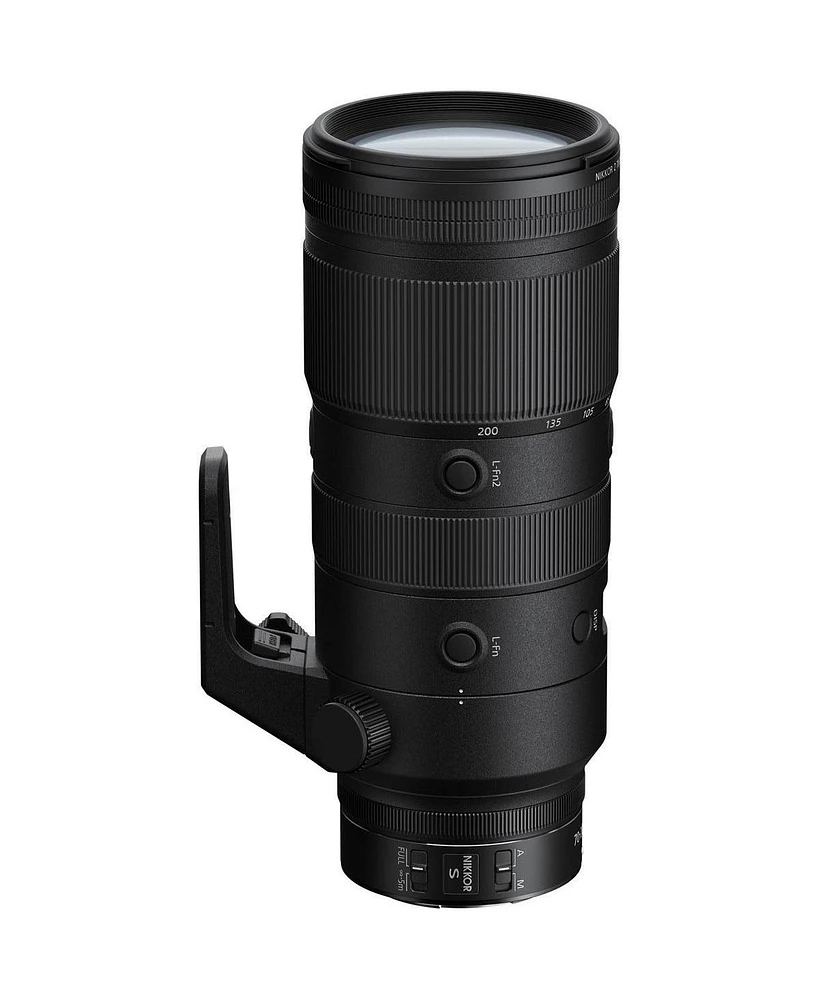 Nikon Nikkor Z 70-200mm f/2.8 Vr S Lens for Nikon Z, Bundle with Flashpoint Zoom Li-on X R2 Ttl On-Camera Round Flash Speedlight, Cleaning Kit, Cleani