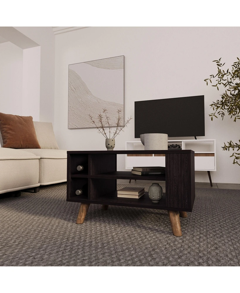 Bouse Coffee Table with Open Storage,Wengue