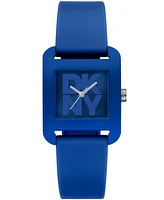 Dkny Women's City Sport Dark Blue Silicone Strap Watch, 37mm