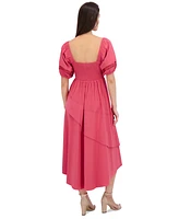 Siena Women's Puff-Sleeve Midi Dress