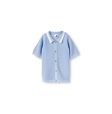 Cotton On Big Boys Little/Big Knitted Short Sleeve Shirt