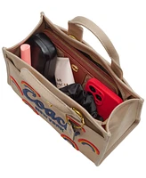 Coach Cargo Tote Bag With Rainbow
