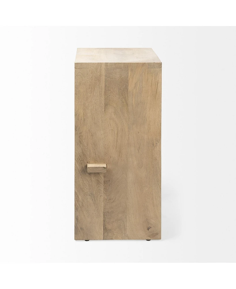 Wood Backless Counter Height Bar Chair
