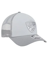 New Era Men's Gray Fc Dallas Color Pack 9FORTY A-Frame Adjustable Trucker Hat