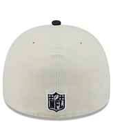 New Era Men's Cream/Navy New England Patriots 2025 Nfl Draft A-Frame 59FIFTY Fitted Hat