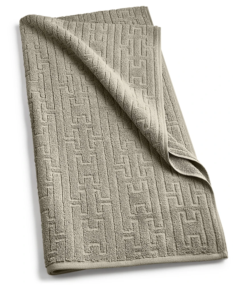Hotel Collection Sculpted Chain-Link Bath Towel, 30" x 56", Exclusively at Macy's