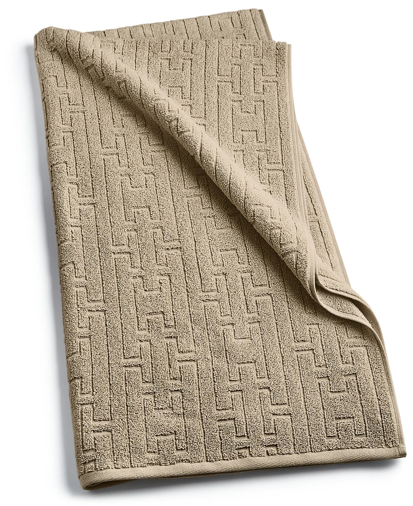 Hotel Collection Sculpted Chain-Link Bath Towel, 30" x 56", Exclusively at Macy's