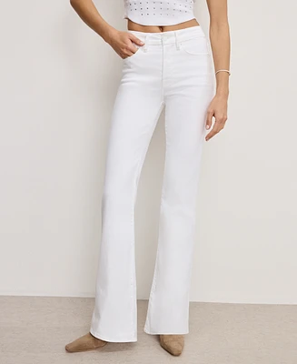 Good American Women's Legs High Rise Flare Jeans