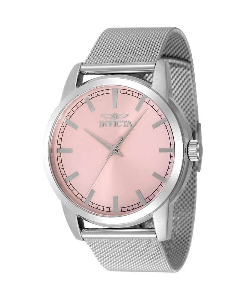 Invicta Men's 48510 Celestial Quartz 3 Hand Pink Dial Watch
