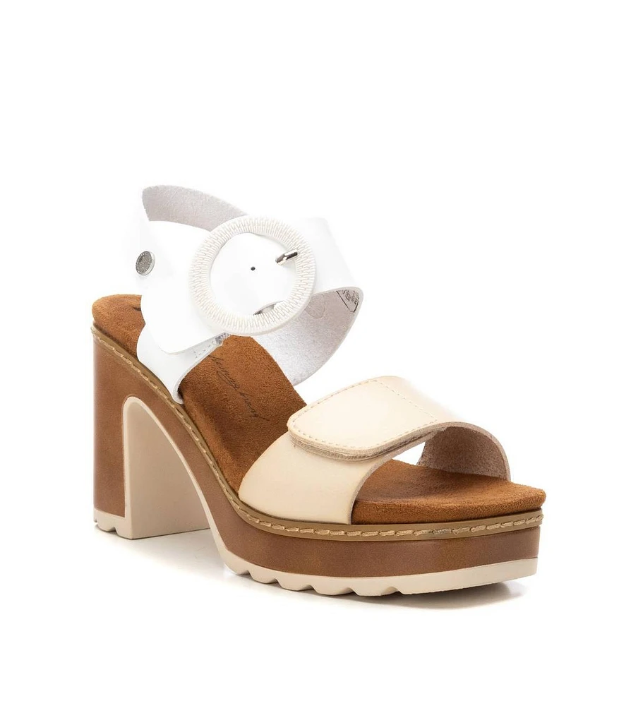 Women's Heeled Platform Sandals By Xti