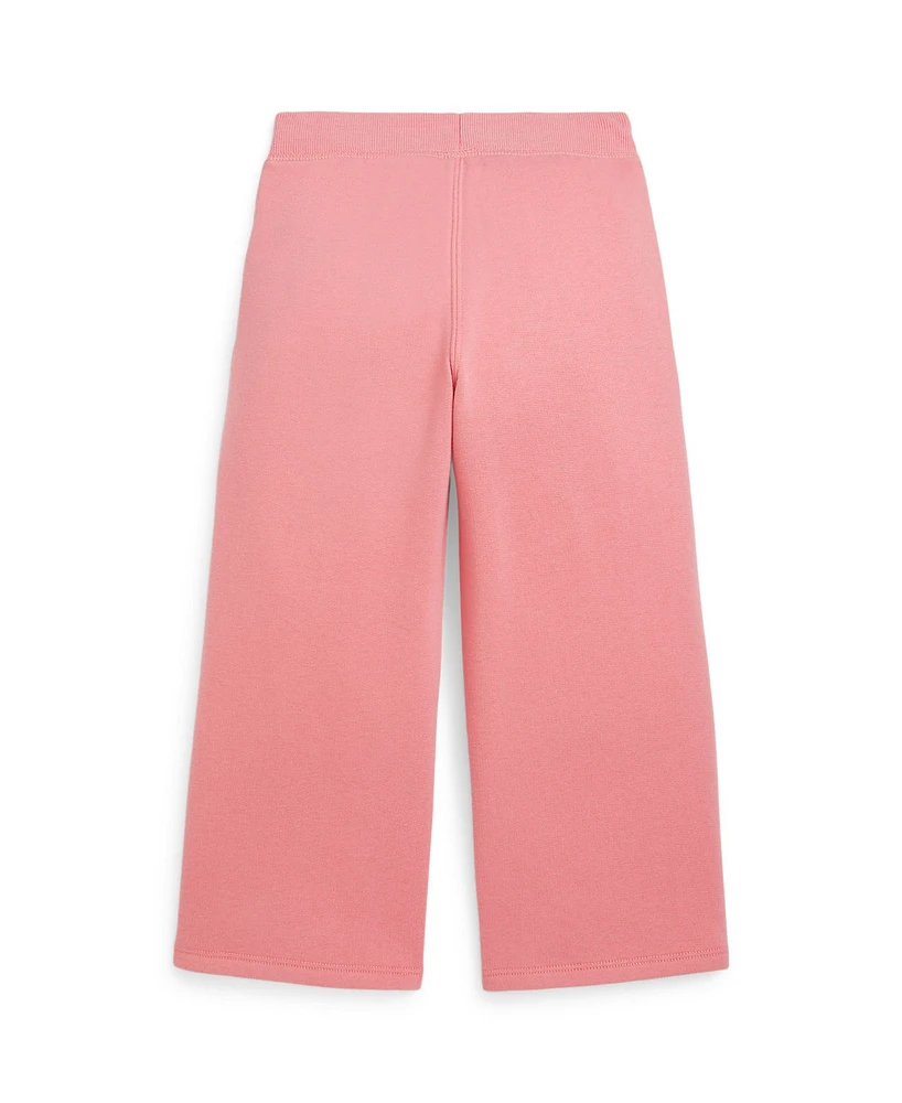 Polo Ralph Lauren Toddler and Little Girls Fleece Wide Leg Sweatpants