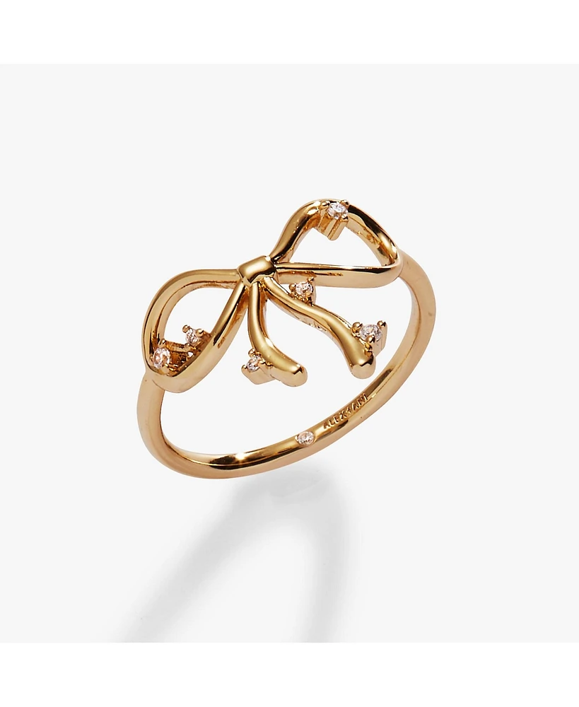 Alex and Ani Coquette Bow Ring